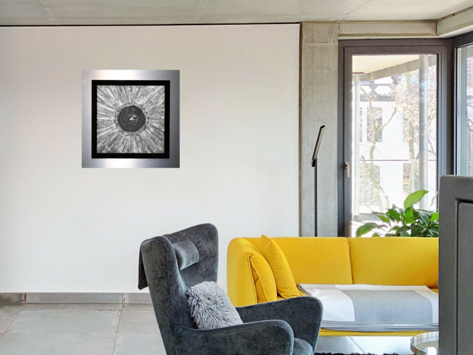 3D-Bild mit Silber im Raum - namens Metalle der Erde Part I - Silber