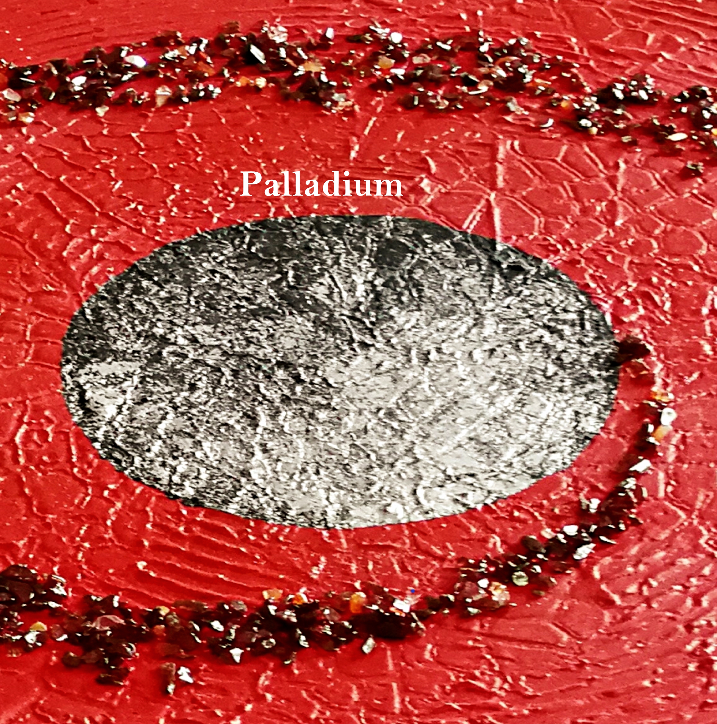 Lichtdesign Rot mit Palladium veredelt